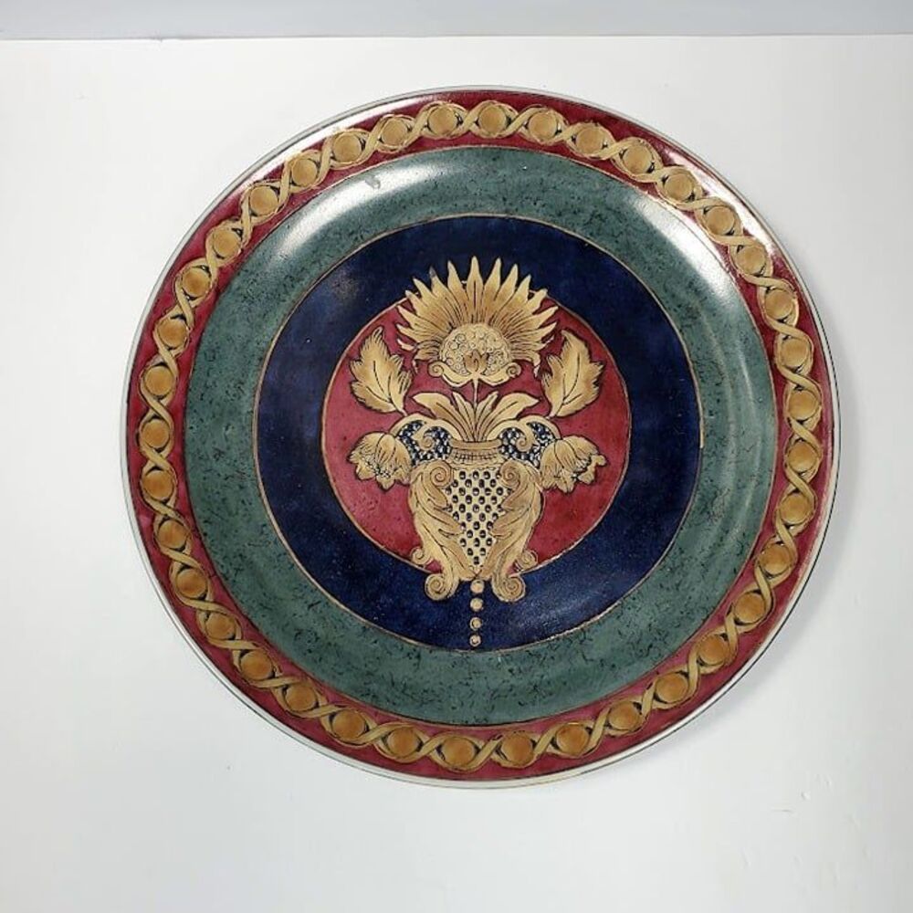 Oriental Accents Multicolor Decorative Plate